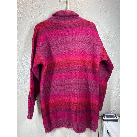 Abercrombie & Fitch Womens Long Turtleneck Sweater Mohair Wool Vintage Sz Small - Picture 2 of 5